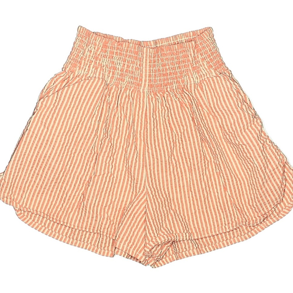 Marine Layer Cali Seersucker Striped High Waist Shorts Medium - Picture 4 of 9